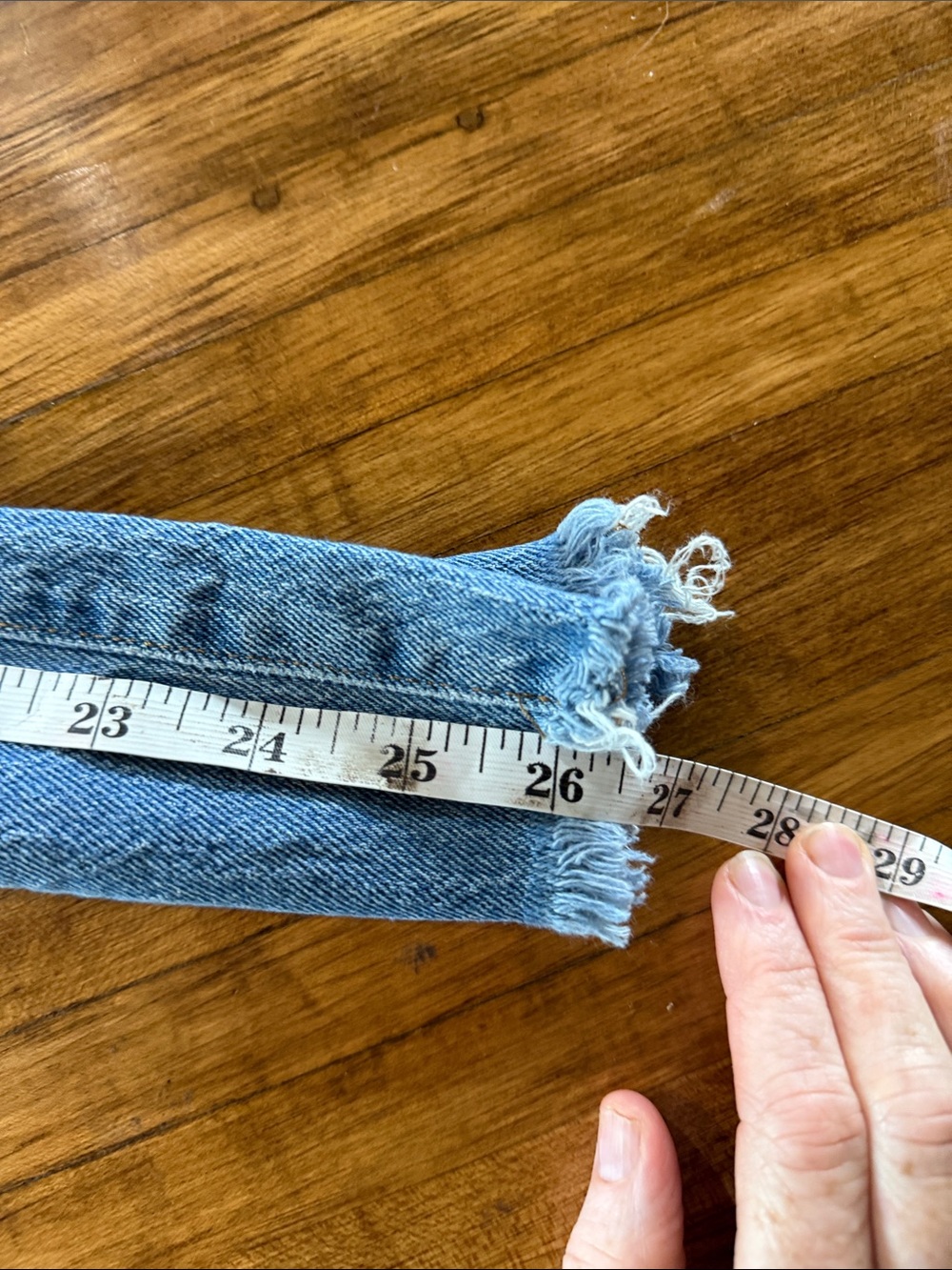 Madewell Jeans Women 31 Blue The Curvy Perfect Vintage Wide Leg High Rise Raw (w - Picture 3 of 9